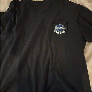 Harley-Davidson Midnight Black Tee with Blue Logo